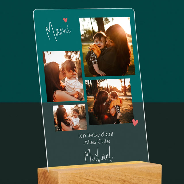 Fotocollage: Mama, Ich Liebe Dich - Druck Auf Acrylglas