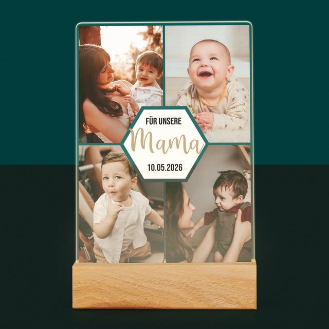 Fotocollage: Für Unsere Mama - Druck Auf Acrylglas