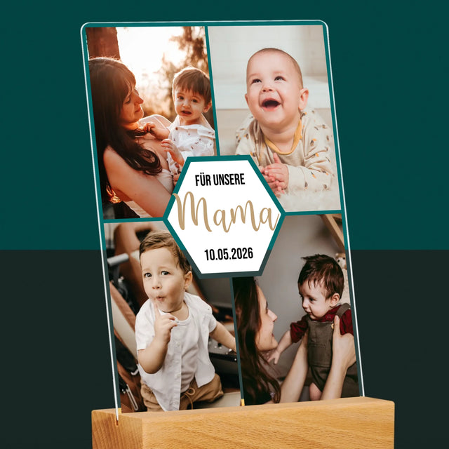 Fotocollage: Für Unsere Mama - Druck Auf Acrylglas