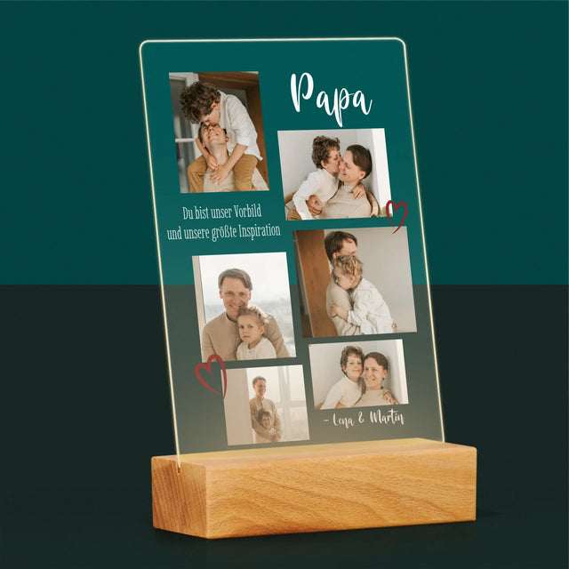 Fotocollage: Papa - Druck Auf Acrylglas