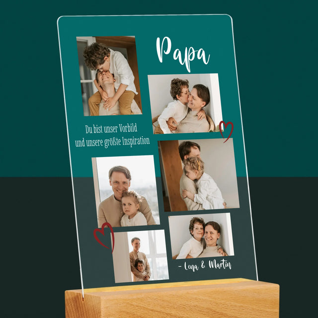Fotocollage: Papa - Druck Auf Acrylglas