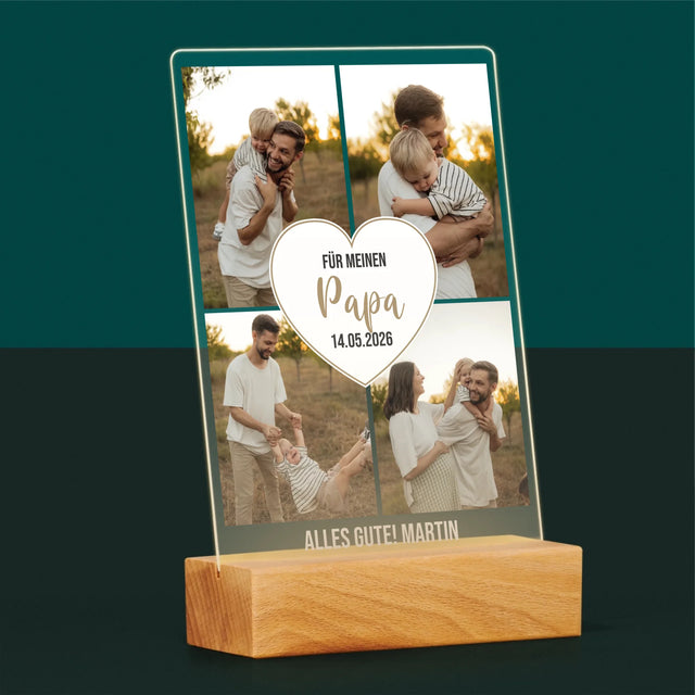Fotocollage: Für Meinen Papa - Druck Auf Acrylglas