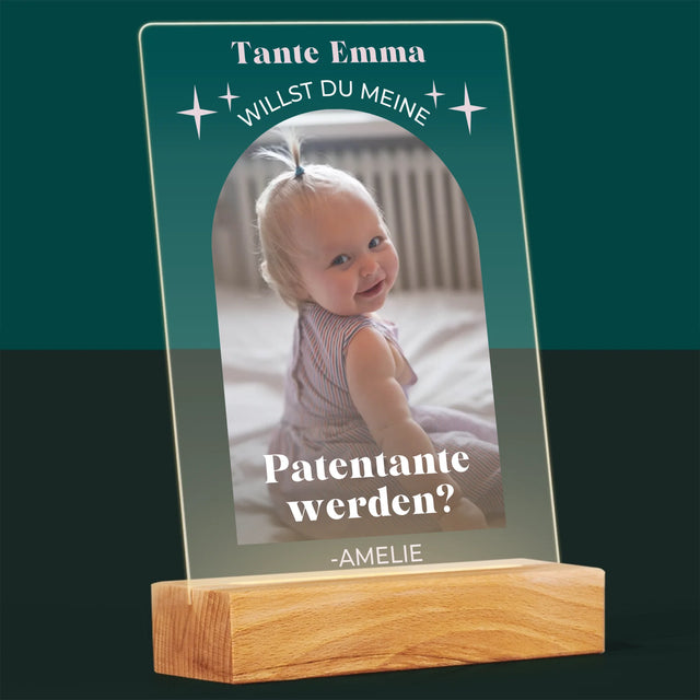 Foto Und Unterschrift: Anfrage Zur Patenschaft – Elegant - Druck Auf Acrylglas