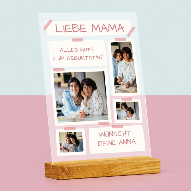 Fotocollage: Liebe Mama, Alles Gute Zum Geburtstag! - Druck Auf Acrylglas