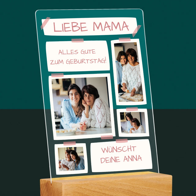 Fotocollage: Liebe Mama, Alles Gute Zum Geburtstag! - Druck Auf Acrylglas