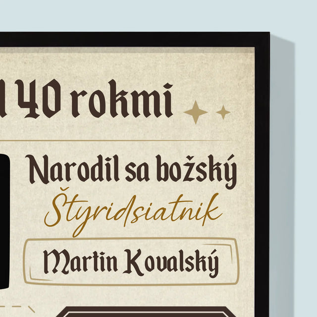 Okładka Magazynu: 40 Lat Temu - Wydruk Obramowany | SK