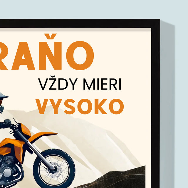 Zdjęcie I Podpis: Zawsze Mierzy Wysoko - Wydruk Obramowany | SK