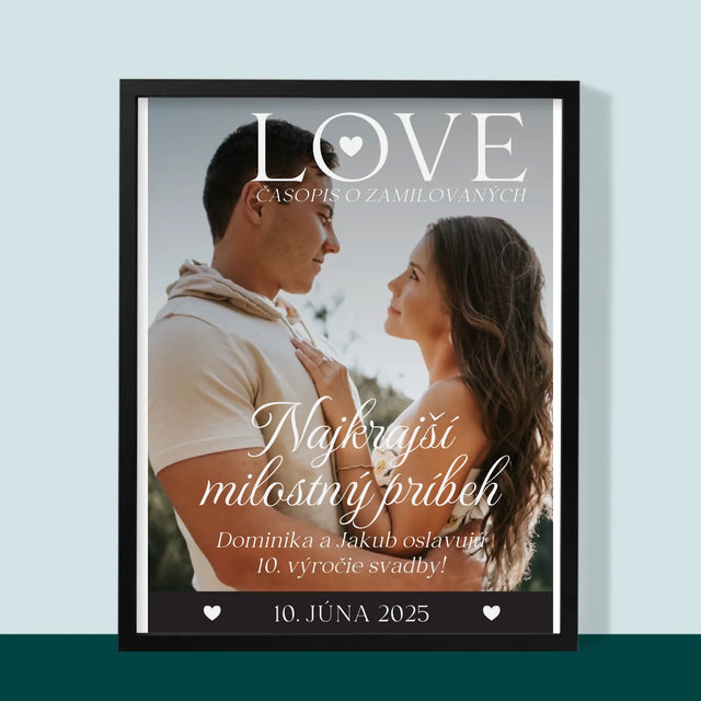 Okładka Magazynu: Love Dla Zakochanych - Wydruk Obramowany | SK