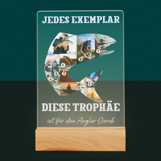 Form-Collage: Exemplar Eines Anglers - Druck Auf Acrylglas