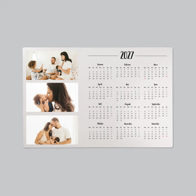 Fotocollage: Ihr Kalender - Schreibtischunterlage