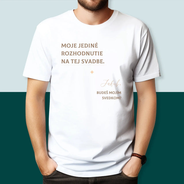 Imię i Podpis: Moja Jedyna Decyzja - Koszulka Męska | SK