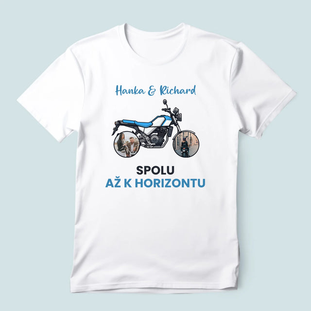 Fotokolaż: Razem Po Horyzont - Koszulka Męska z Nadrukiem | SK
