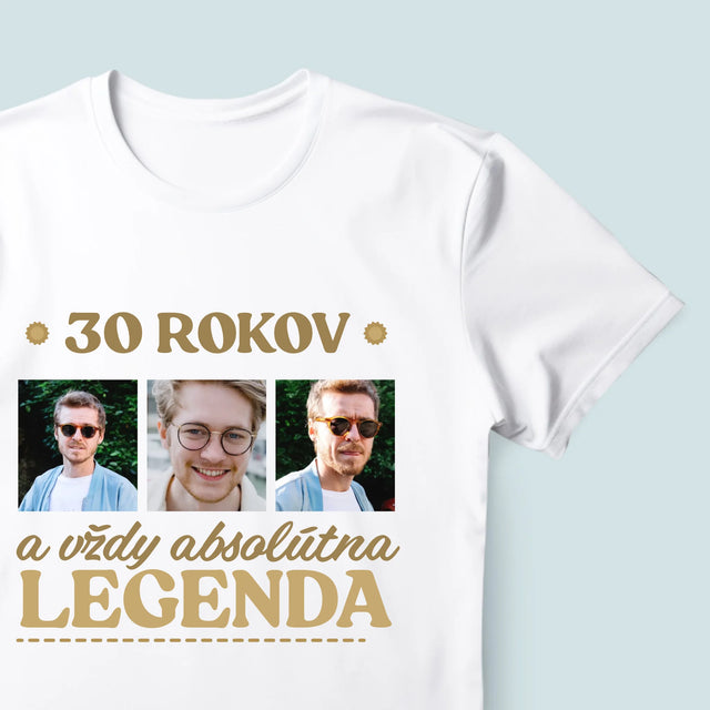 Fotokolaż: 30 Lat Bycia Legendą - Koszulka Męska | SK