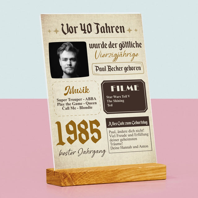 Magazin-Cover: Vor 40 Jahren - Druck Auf Acrylglas