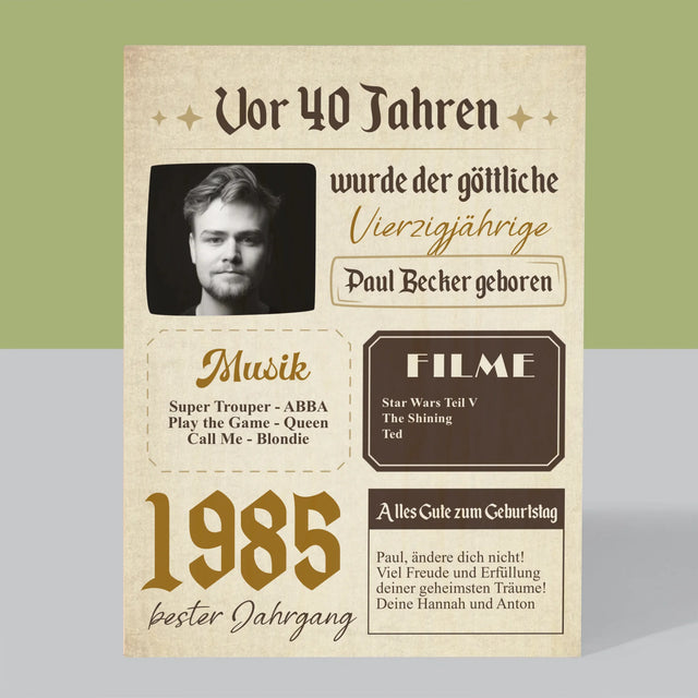 Magazin-Cover: Vor 40 Jahren - Druck Auf Holz
