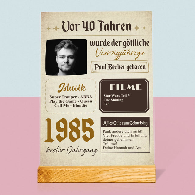 Magazin-Cover: Vor 40 Jahren - Druck Auf Acrylglas