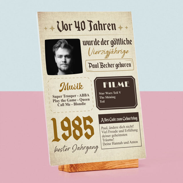 Magazin-Cover: Vor 40 Jahren - Druck Auf Acrylglas