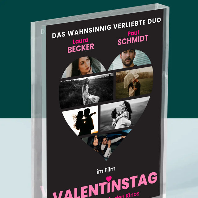 Fotocollage: Filmplakat Zum Valentinstag - Druck Auf Acrylglas