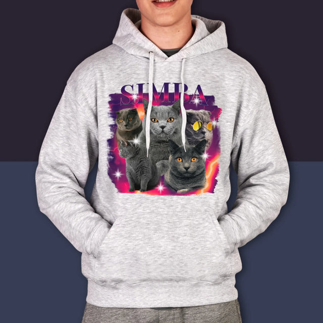 Ihr Avatar: Bootleg Mit Ihrer Katze - Kapuzenpullover Für Herren