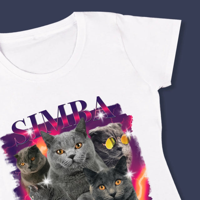 Ihr Avatar: Bootleg Mit Ihrer Katze - T-Shirt Für Damen
