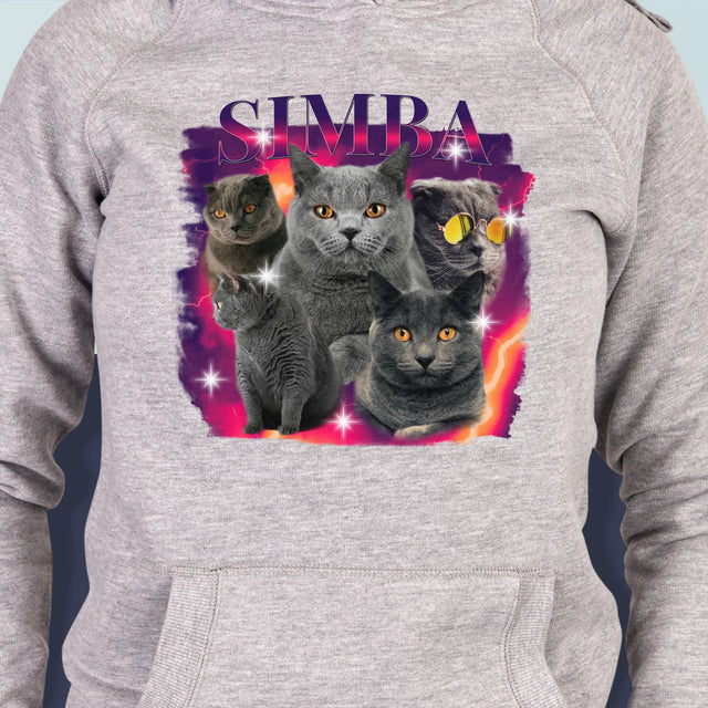 Ihr Avatar: Bootleg Mit Ihrer Katze - Kapuzenpullover Für Damen