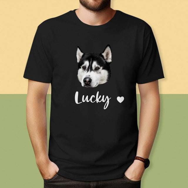 Ihr Avatar: Der Kopf Deines Hundes - T-Shirt Für Herren