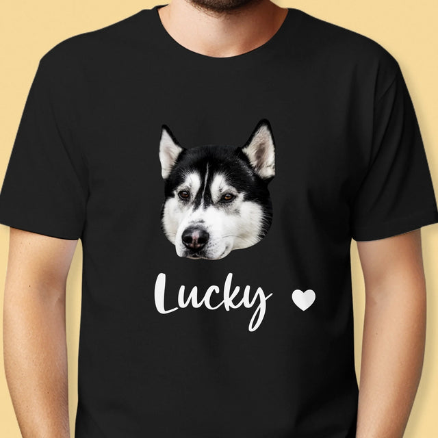 Ihr Avatar: Der Kopf Deines Hundes - T-Shirt Für Herren