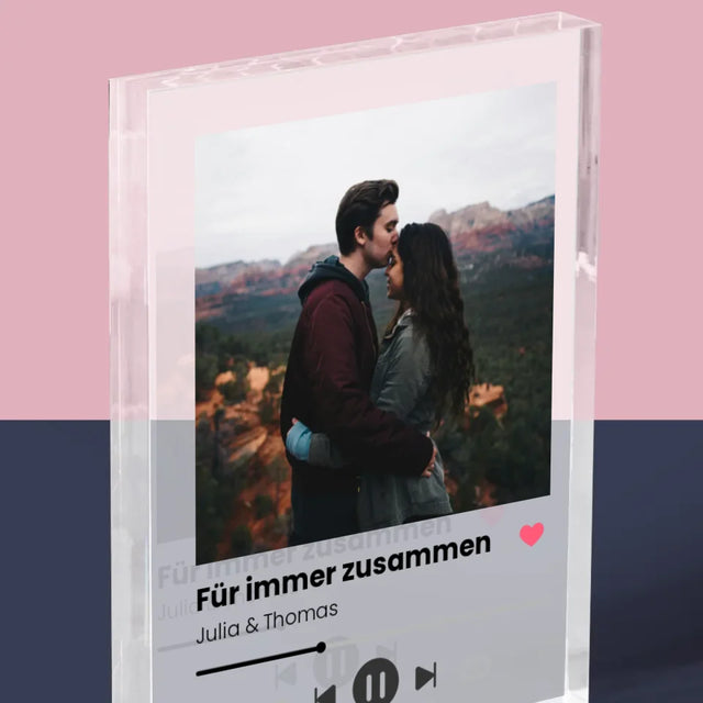 Foto Und Unterschrift: Ihr Foto Spotify - Acrylblock