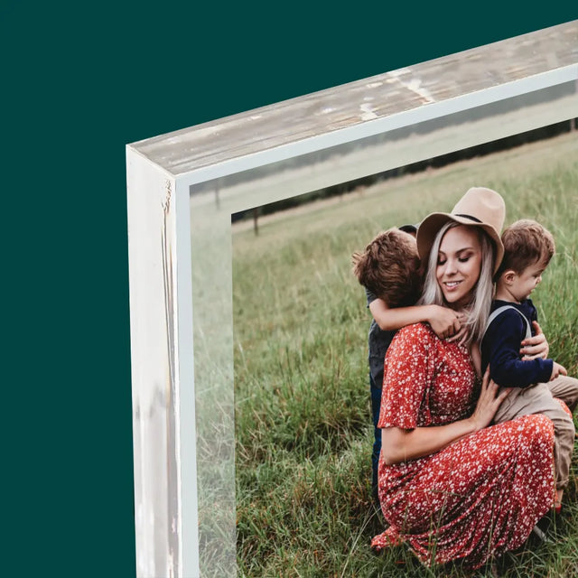 Foto Und Unterschrift: Mama, Wir Lieben Dich - Acrylblock