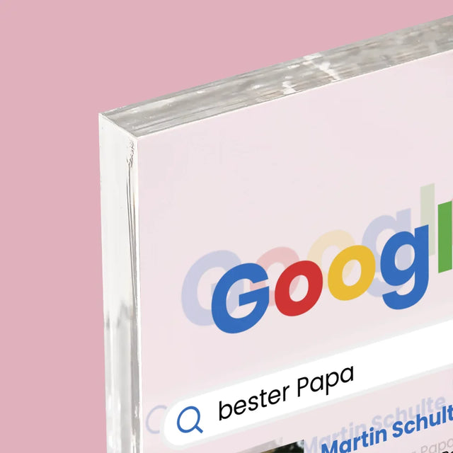 Foto Und Unterschrift: Bester Papa Google-Suche - Acrylblock