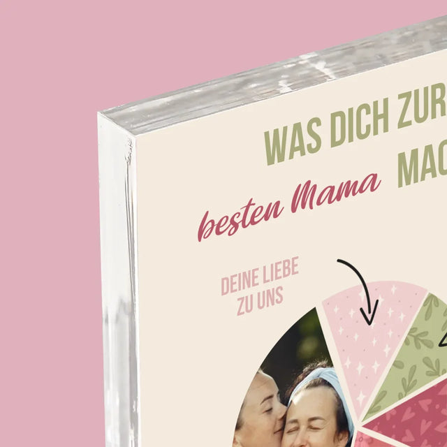 Foto Und Unterschrift: Beste Mama Eigenschaften - Acrylblock