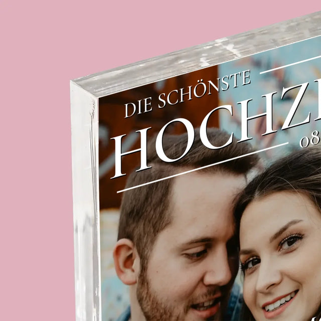 Magazin-Cover: Die Schönste Hochzeit - Acrylblock