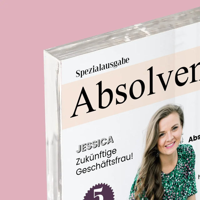 Magazin-Cover: Absolvent(In) - Acrylblock
