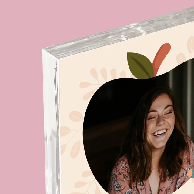 Foto Und Unterschrift: Kindergärtnerin - Acrylblock