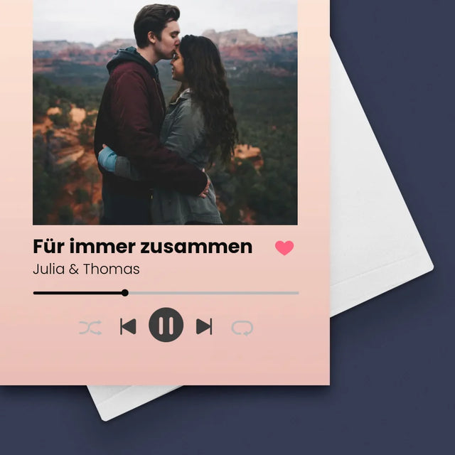 Foto Und Unterschrift: Ihr Foto Spotify - Glückwunschkarte