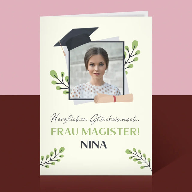 Foto Und Unterschrift: Herzlichen Glückwunsch - Glückwunschkarte