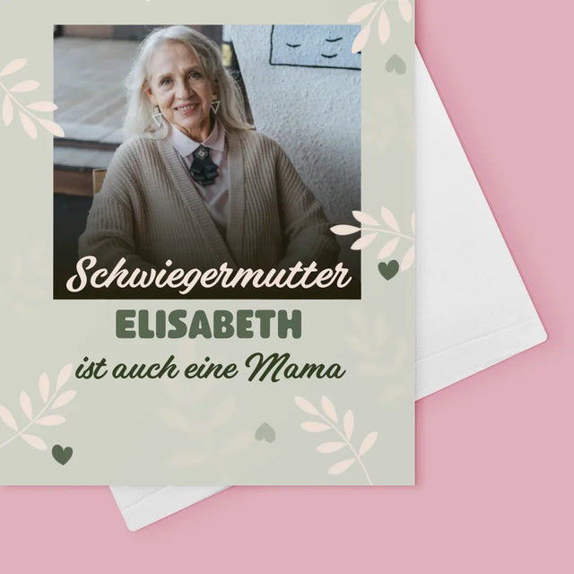 Fotocollage: Schwiegermutter Auch Mama - Glückwunschkarte