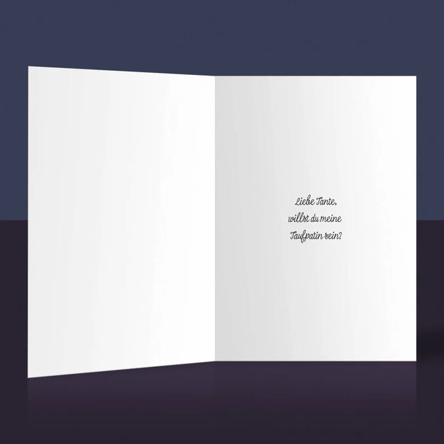 Fotocollage: Willst Du Meine Taufpatin Sein? - Glückwunschkarte