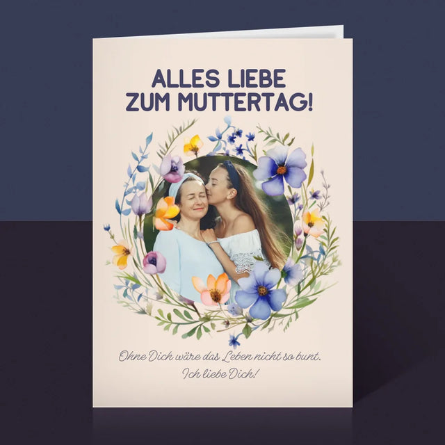 Foto Und Unterschrift: Alles Liebe Zum Muttertag - Glückwunschkarte