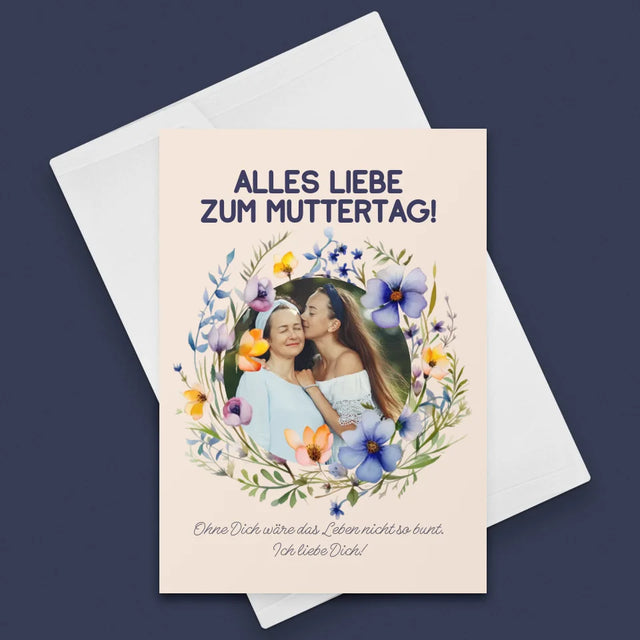 Foto Und Unterschrift: Alles Liebe Zum Muttertag - Glückwunschkarte