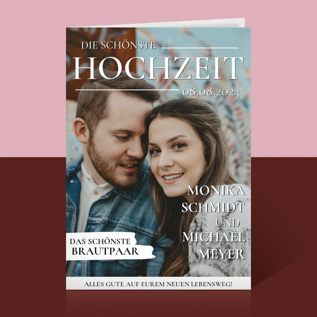 Magazin-Cover: Die Schönste Hochzeit - Glückwunschkarte