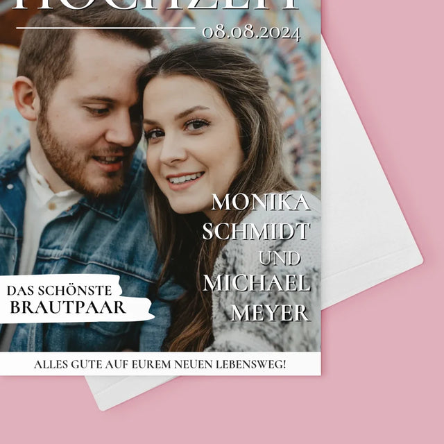 Magazin-Cover: Die Schönste Hochzeit - Glückwunschkarte