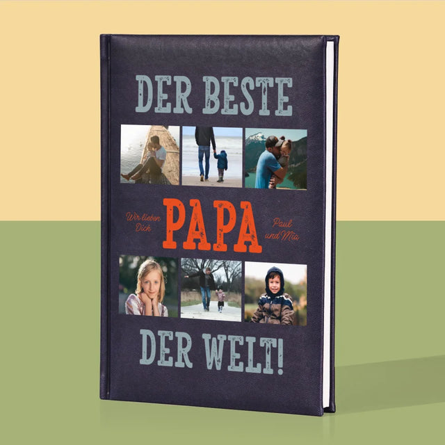 Fotocollage: Bester Papa Der Welt Fotos - Notizbuch