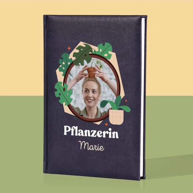 Foto Und Unterschrift: Pflanzerin - Notizbuch