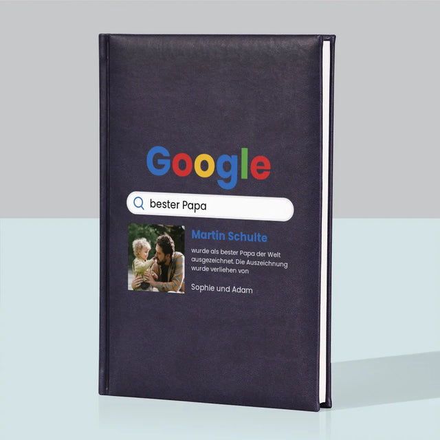 Foto Und Unterschrift: Bester Papa Google-Suche - Notizbuch