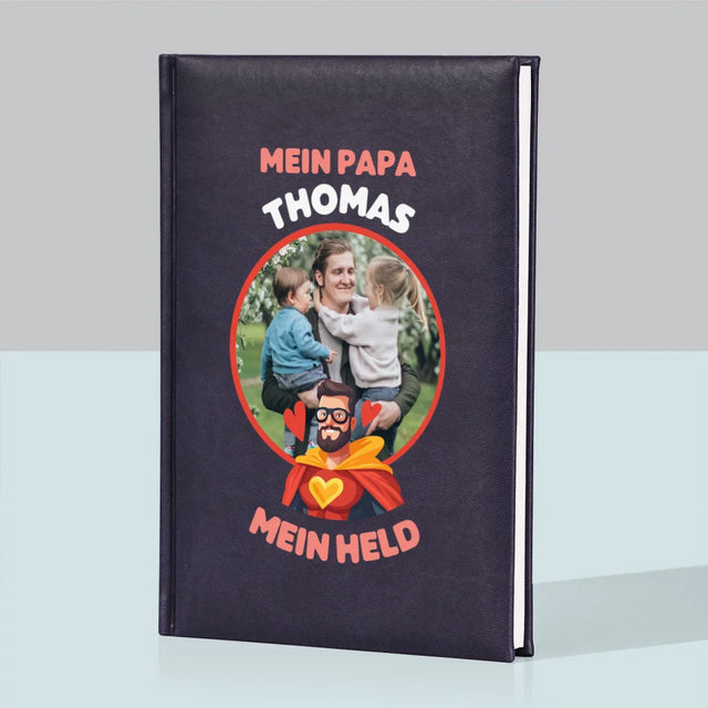 Foto Und Unterschrift: Papa, Mein Held - Notizbuch