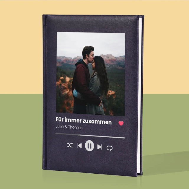 Foto Und Unterschrift: Ihr Foto Spotify - Notizbuch