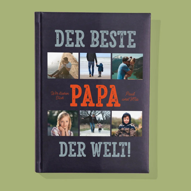 Fotocollage: Bester Papa Der Welt Fotos - Notizbuch