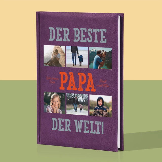 Fotocollage: Bester Papa Der Welt Fotos - Notizbuch