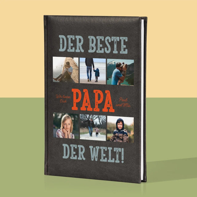 Fotocollage: Bester Papa Der Welt Fotos - Notizbuch